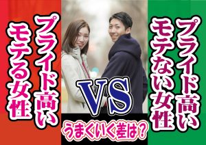 プライドが高いモテる女性とプライドが高いモテない女性の差~【2万人のリアル恋愛婚活相談】