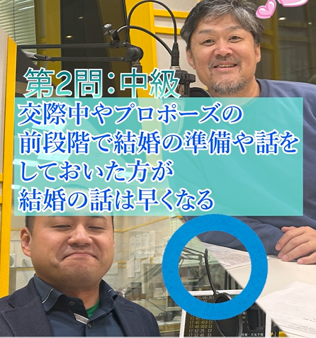婚活クイズ中級！プロポーズ前に結婚生活の話すると結婚できる？④プロが教える結婚式場の選び方は？