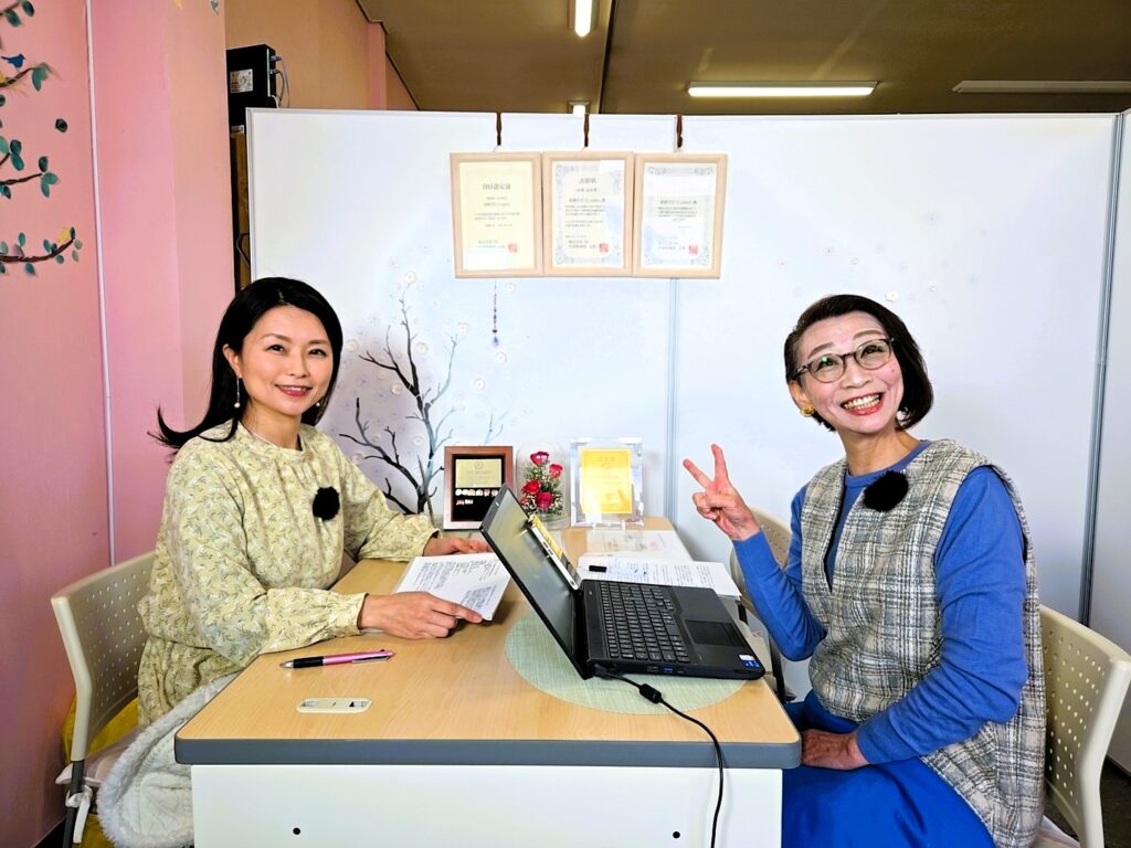 サンマリエ長野代表・奈良さんとナビゲーターまさみの写真