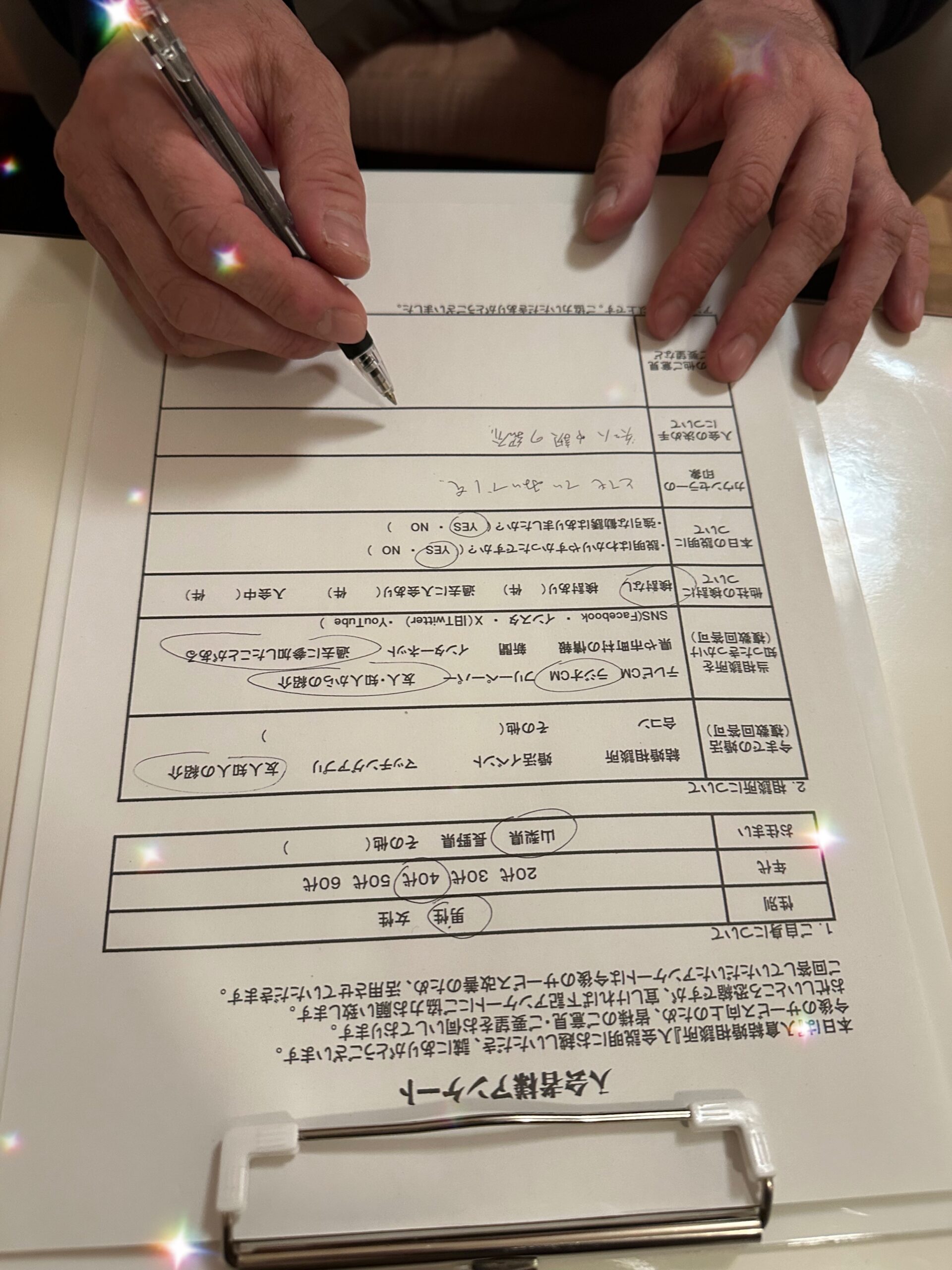 40代男性 入会者様アンケート