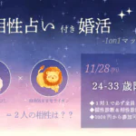 【24～33歳】ヒナ企画★1on1マッチング（相性診断付き）｜11月28日(金)19時20分～