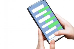 LINEで相談する利用者の画像