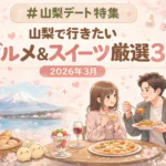 山梨デートスポット特集｜グルメ・スイーツ厳選3選（2026年3月）