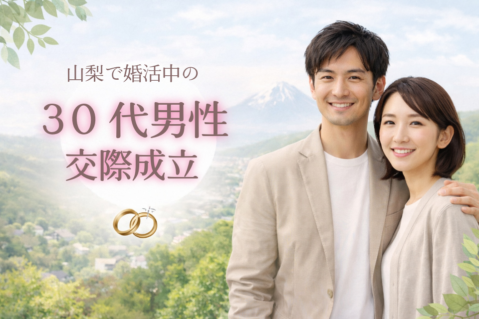 山梨で婚活中の30代男性が交際成立｜結婚相談所で出会いをつかむ活動方法とコツ